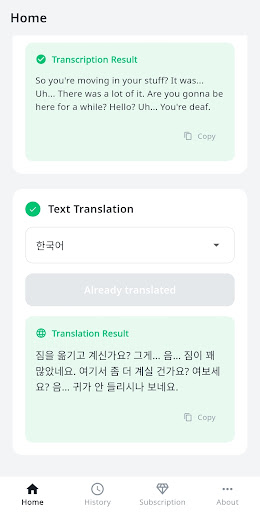 M4A to Text & Translate screenshot 3