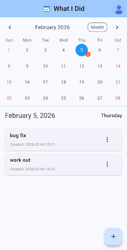 What I Did - WID screenshot 1