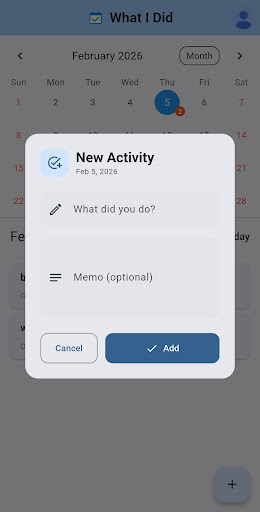 What I Did - WID screenshot 2
